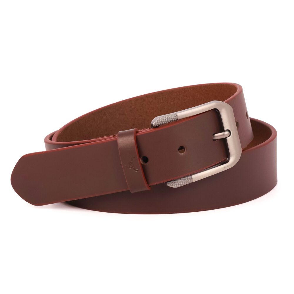 Dress Mens Leather Belt – 35mm Brown