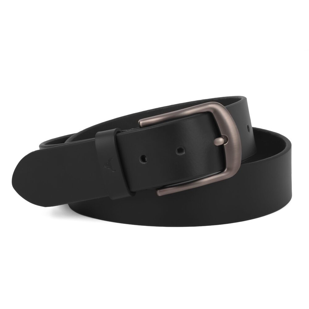 Casual Mens Leather Belt – 40mm Black