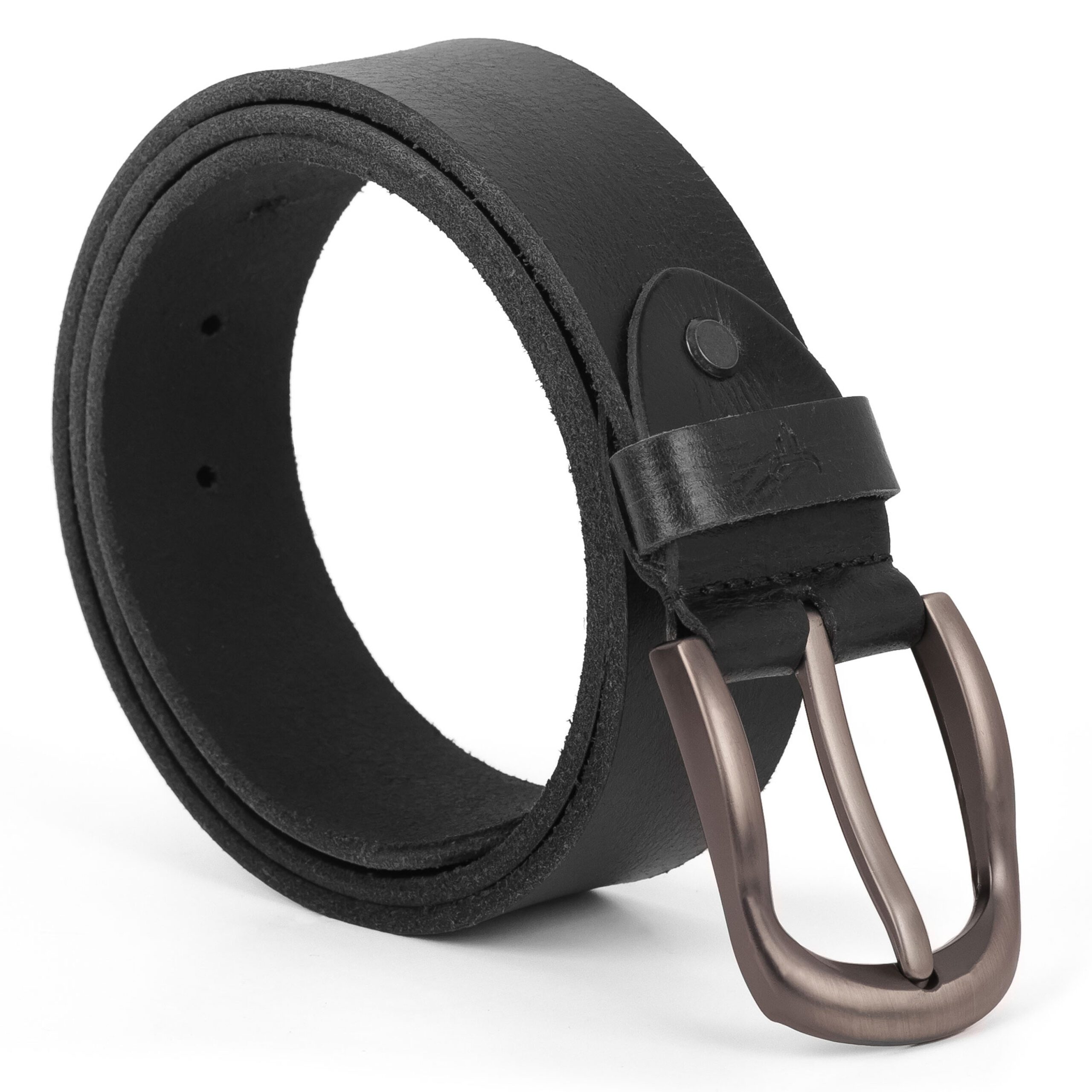 Jeans Mens Leather Belt – 40mm Tan Black