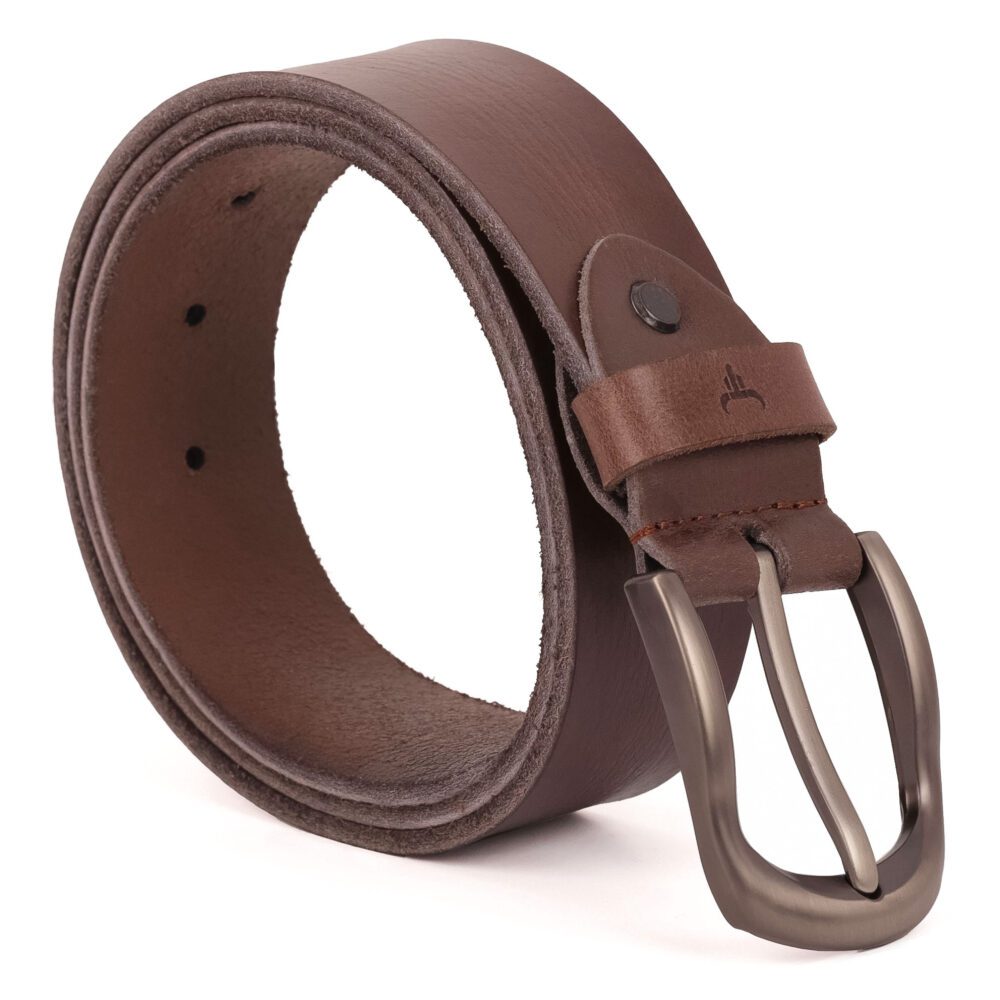 Jeans Mens Leather Belt – 40mm Cedar Brown