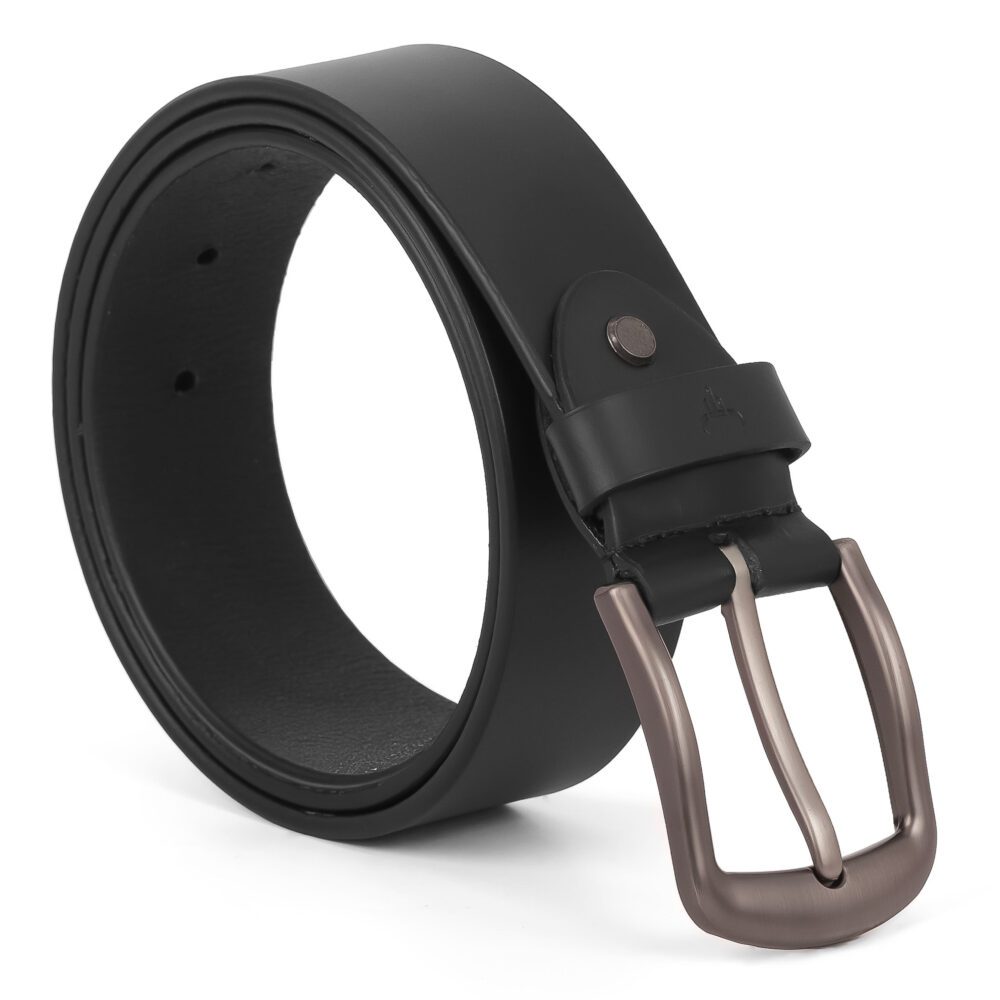 Casual Mens Leather Belt – 40mm Black