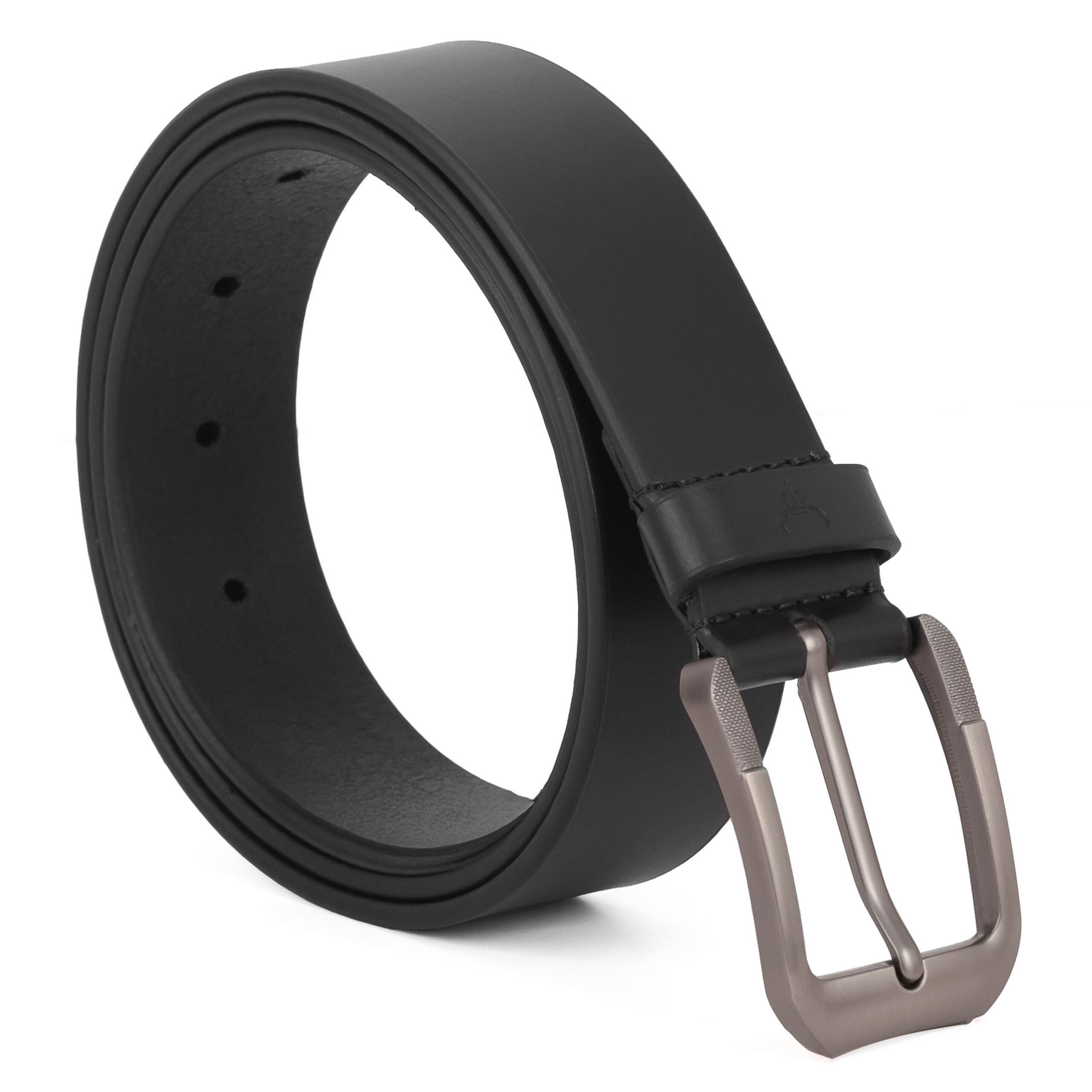 Dress Mens Leather Belt - 35mm Black